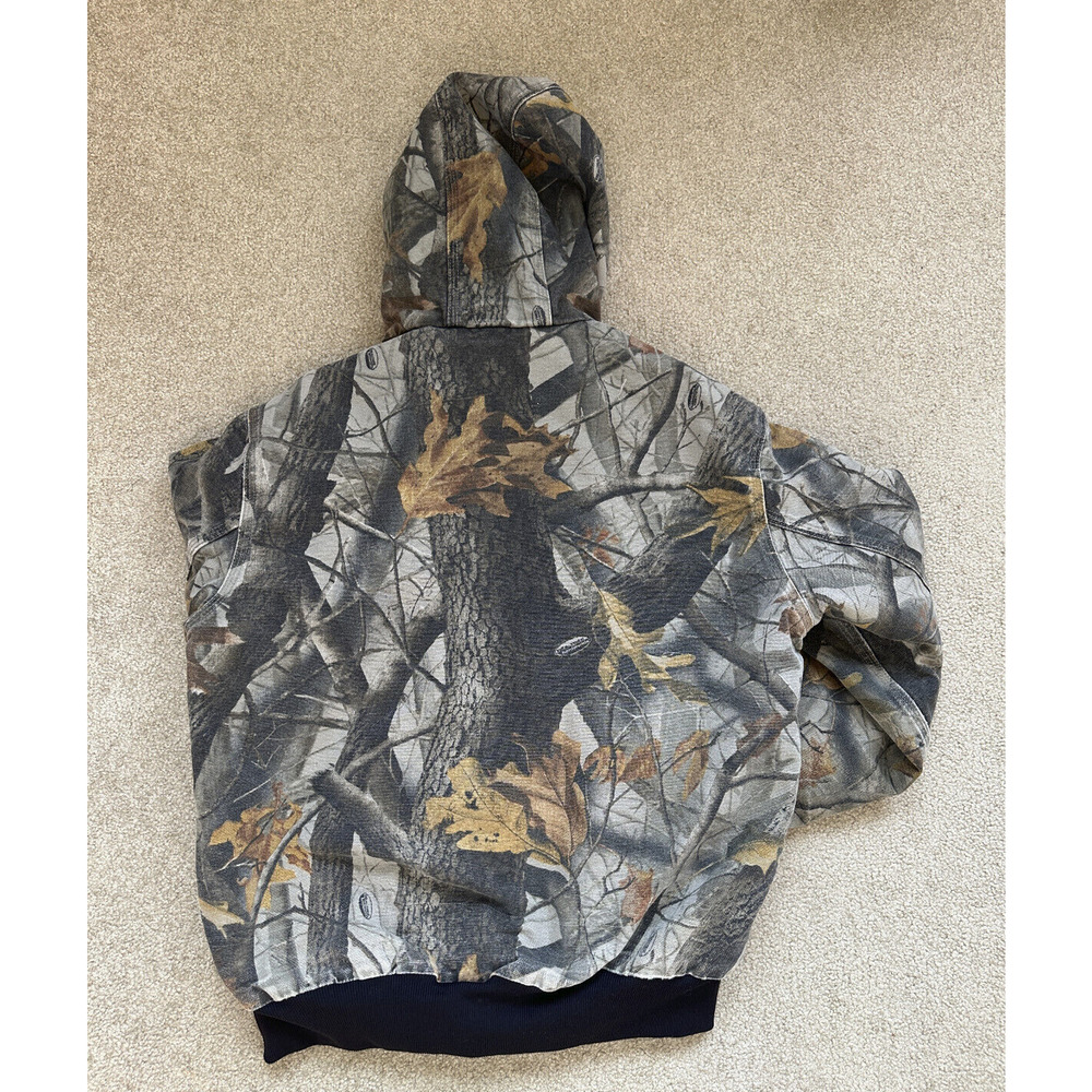 Carhartt Thrashed Distressed Realtree Camo Jacket Real Tree Men's Size Medium - Picture 5 of 15